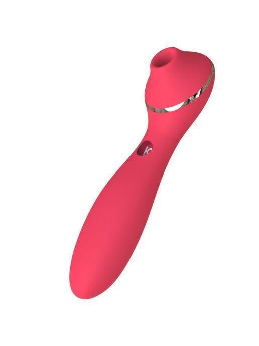 Вибратор вакуумный Kistoy Polly Plus Red (SO4960)