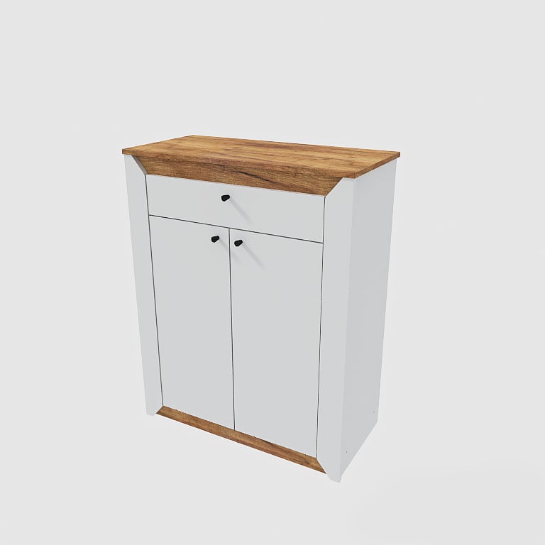 Комод-тумба Еверест Нордик-800 80х37,8х100 см Белый (17380)