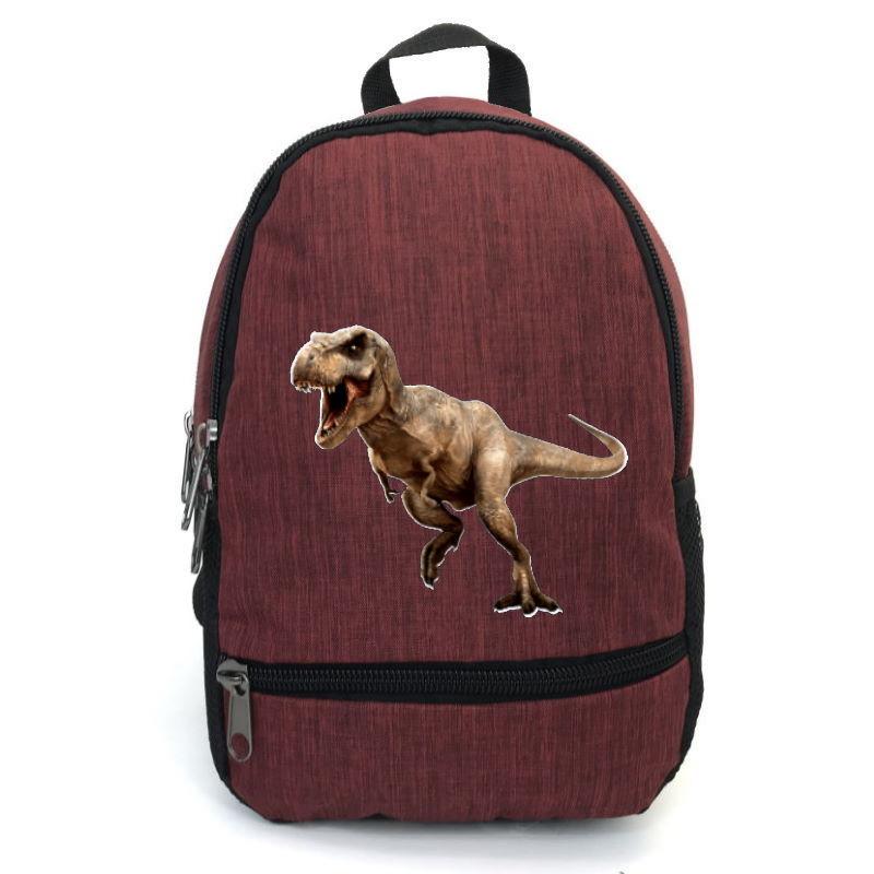 Школьный рюкзак Cappuccino Toys Jurassic World-008 с принтом Парк Юрского периода 12,5 л Бордовый (1391165810)