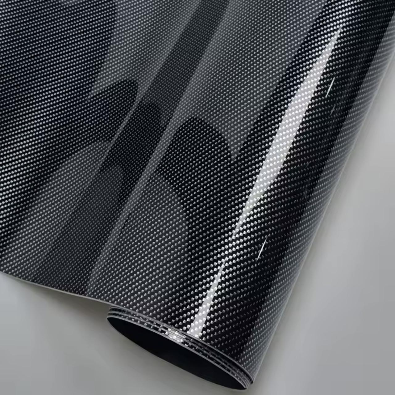 Плівка СONGSHANG 9D ультра глянцевий Срібний карбон 50x150 см (2528694171)