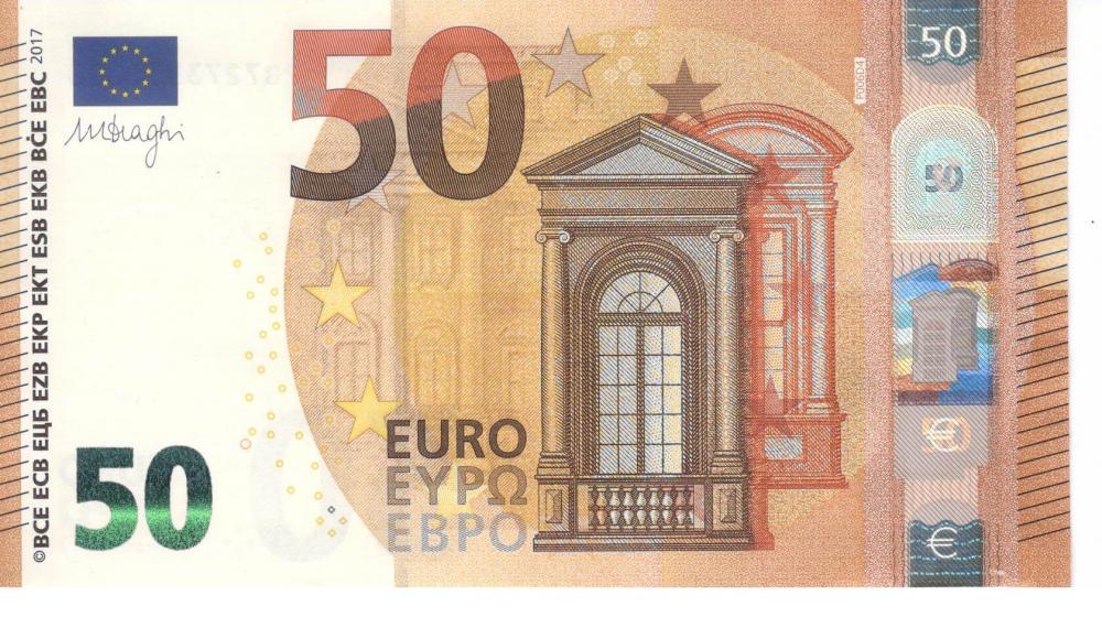 Коллекционная банкнота Нидерланды 50 евро 2017 PB P006 UNC (Б06782)