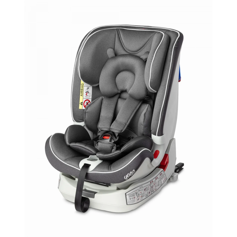 Автокресло Caretero Yoga группа 0+/1/2/3 0-36 кг с системою Isofix Темно-серый