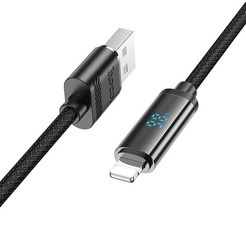 Дата-кабель Hoco U127 Power USB to Lightning 1,2 м Black (00000067562_1)