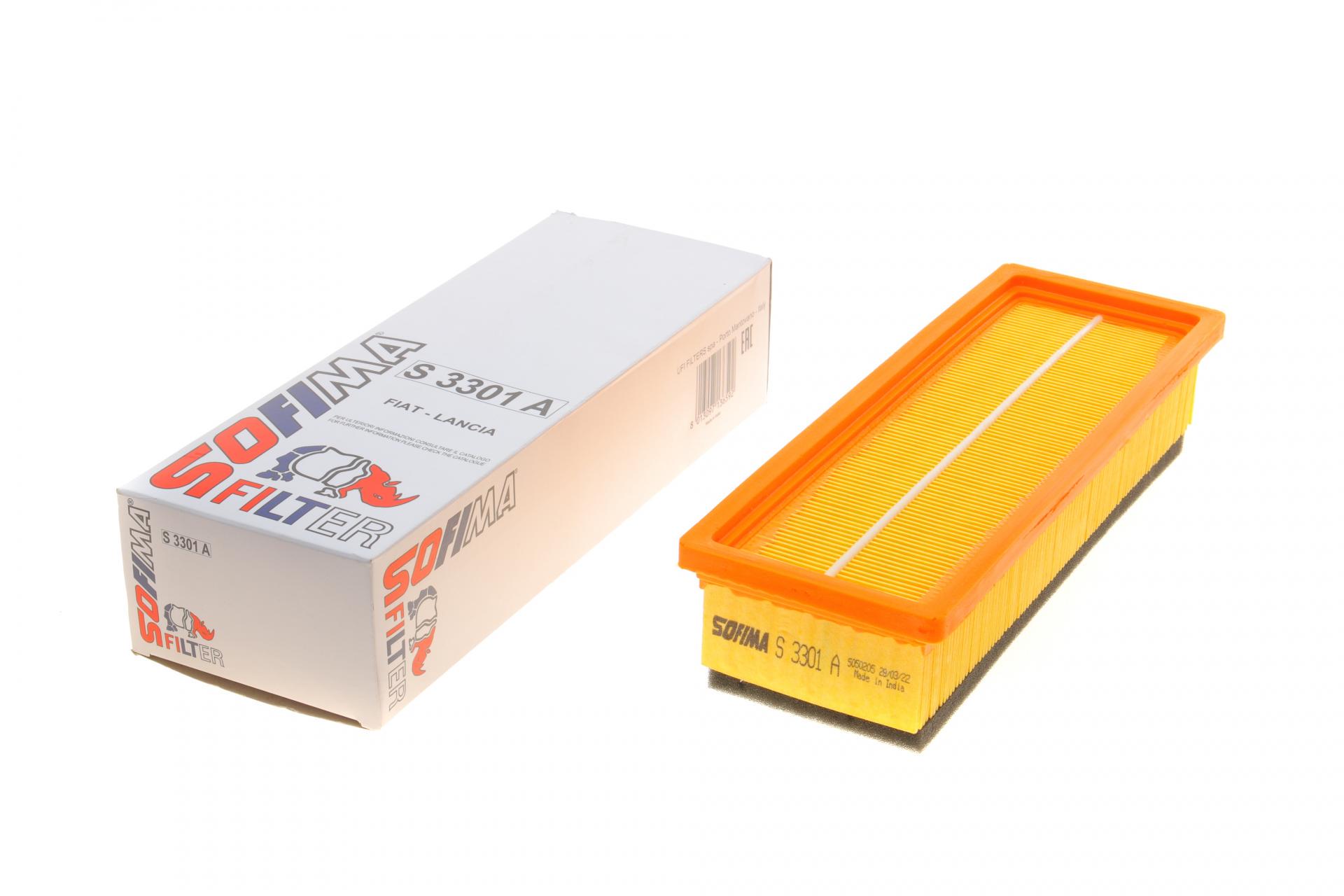 Фільтр повітряний SOFIMA для Fiat Doblo/Fiorino 1,4i 05-/500 1,2 07- (S 3301 A)