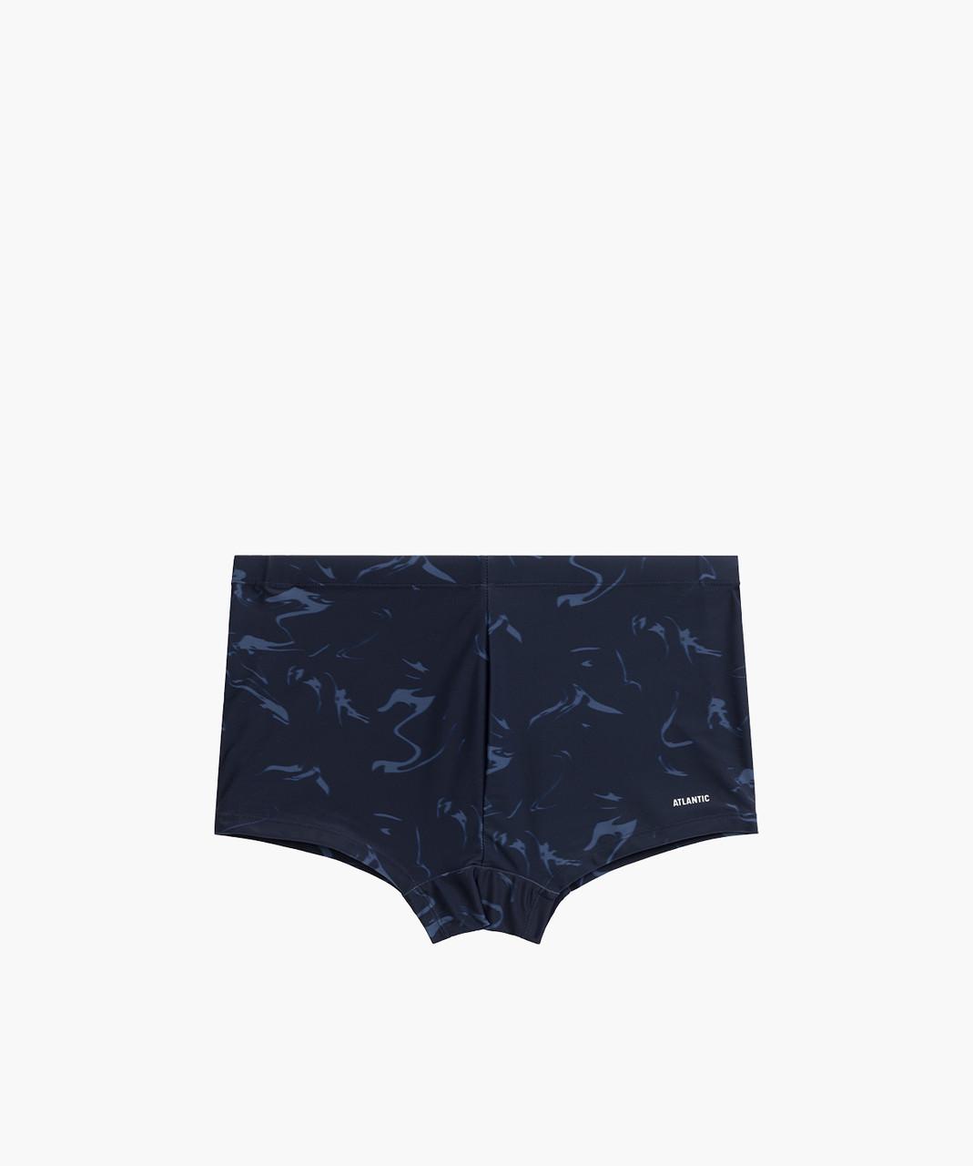 Плавки-шорти чоловічі Atlantic KMS-319 облягаючі короткі з принтом S Темно-синій/Блакитний (2602687247) - фото 3 Плавки-шорти чоловічі Atlantic KMS-319 облягаючі короткі з принтом S Темно-синій/Блакитний (2602687247) - фото 3