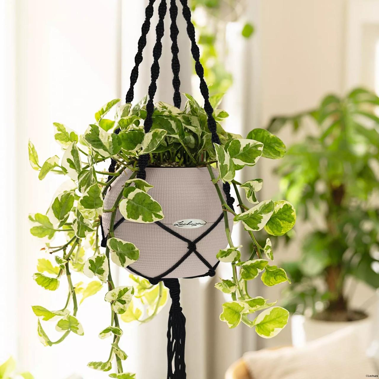 Подвес Lechuza Macramé BOHO 90 Черный (A-014470) - фото 3 Подвес Lechuza Macramé BOHO 90 Черный (A-014470) - фото 3