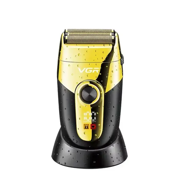 Электробритва-шейвер VGR V-383 беспроводная водонепроницаемая с подставкой Золотой (29891110)