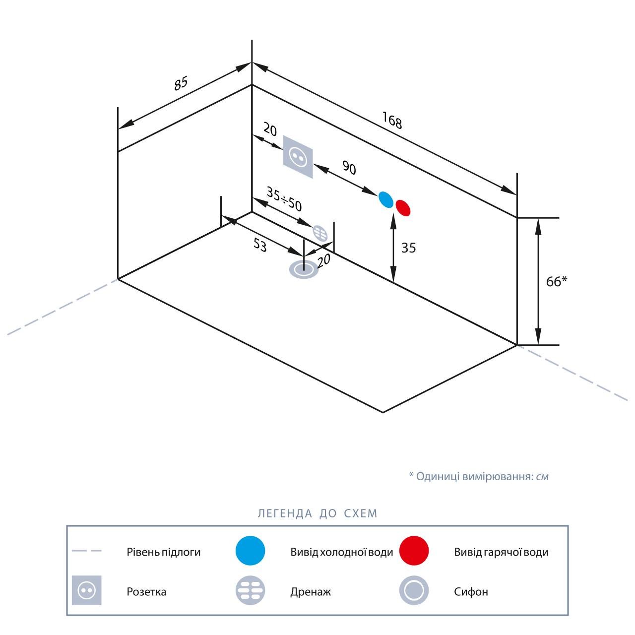 Ванна акриловая Iris с гидромассажем TLP-634-G 168х85х66 см - фото 3