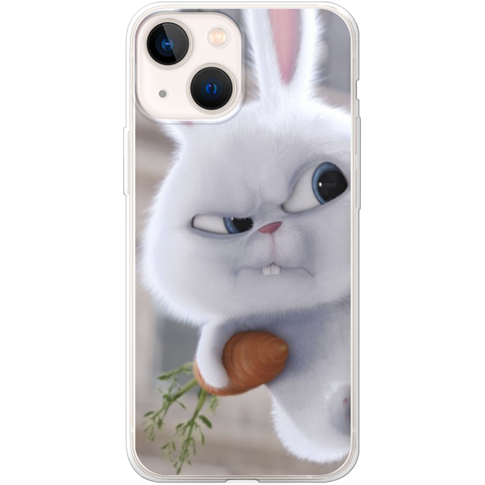 Чехол BoxFace iPhone 13 Rabbit Snowball Прозрачный силикон (43370-up1116-43370)