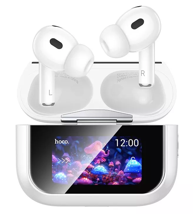 Навушники Hoco Bright True Wireless ANC із сенсорним екраном BT-гарнітура (EW79)