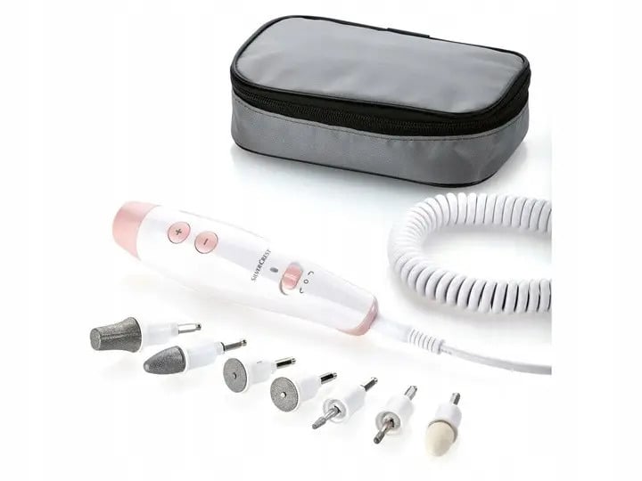 Набір для манікюру і педикюру Silver Crest SMPS 7 E1 7 насадок Pink (0099090b)