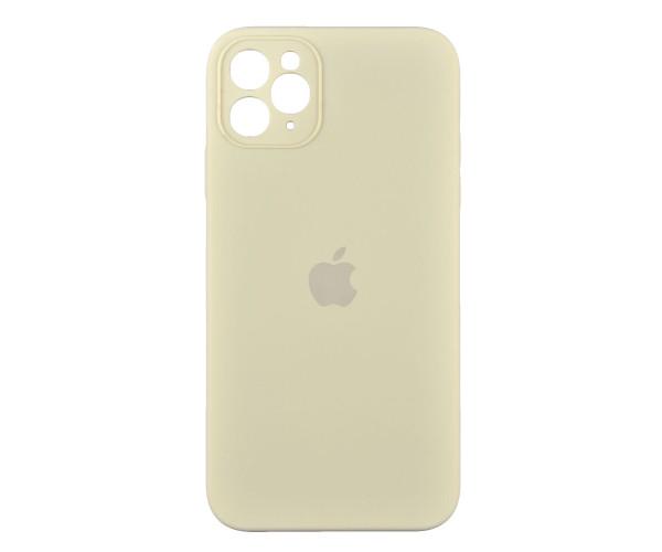 Чехол-накладка Silicone Case Square Full Camera для Apple iPhone 11 Pro Max 11.Antique white