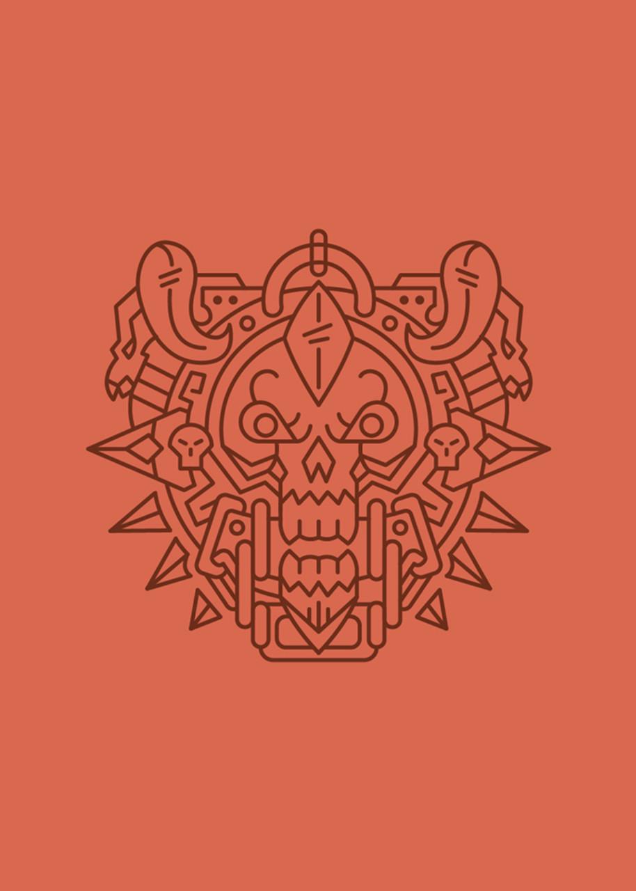 Картина постер Gee! World of Warcraft Мир Военного Ремесла минимализм 40х60 см WW.09.094