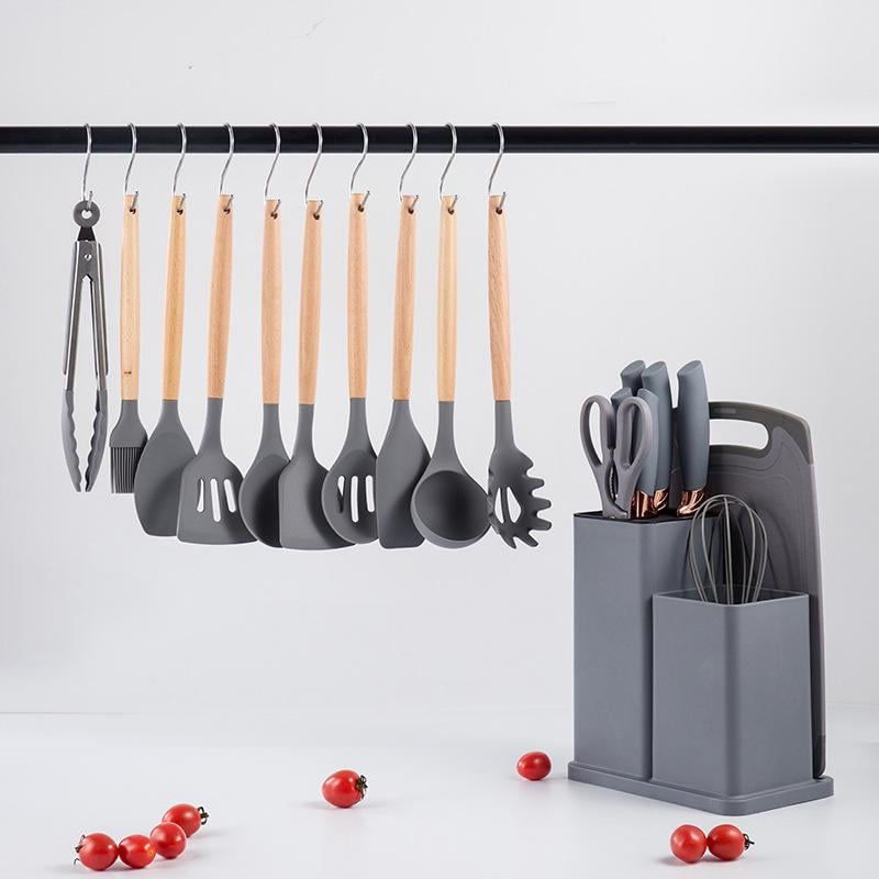 Набор кухонных принадлежностей Kitchenware Set 19 пр. Серый (2.417) - фото 5