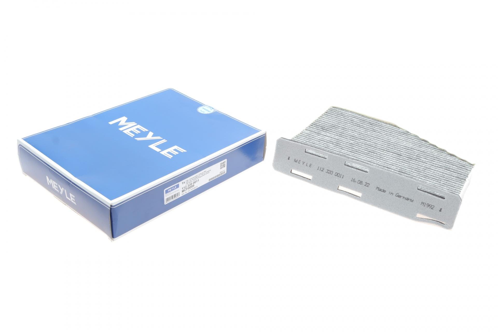 Фільтр салону Meyle для Audi A3/Q3/Skoda Octavia/SuperB/VW Caddy/Golf/Passat/Touran 1,0-3,6 вугільний 03- (112 320 0011)