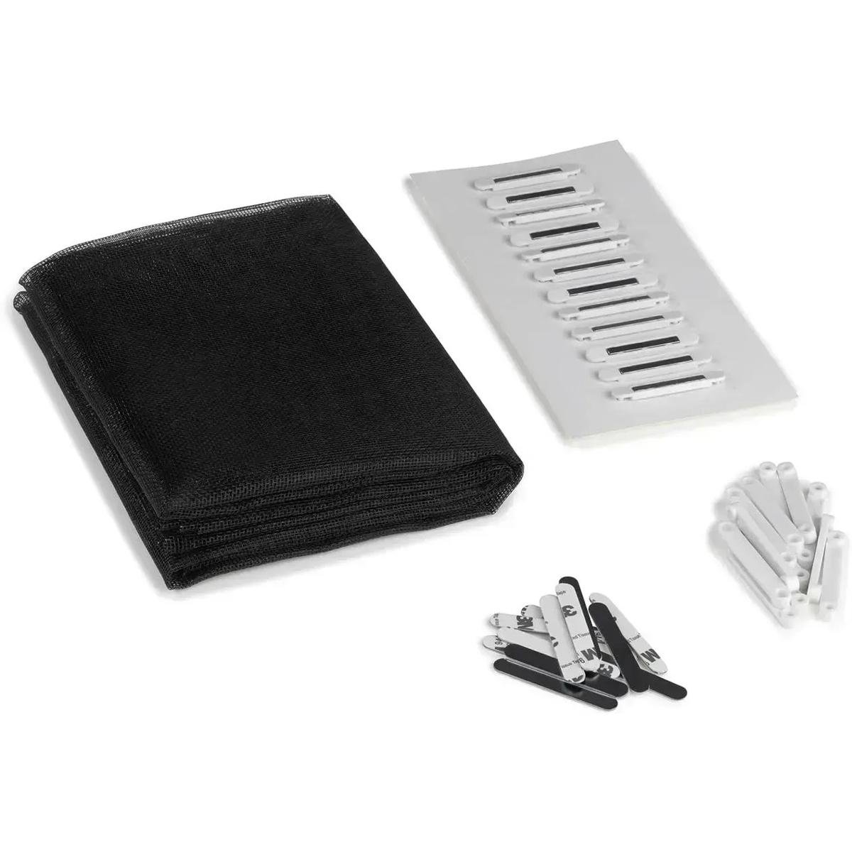 Москитная сетка для окон на магнитах 130x150 см Черный (1011034-Black)
