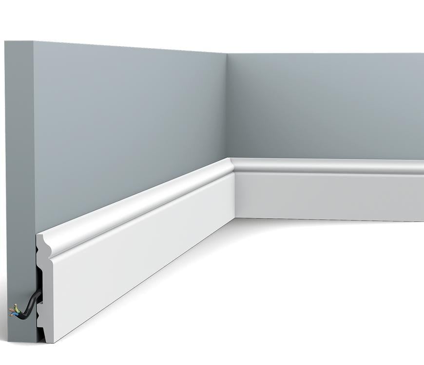 Плинтус напольный гладкий Orac Decor SX165 2000х70х10 мм (2853) Плинтус напольный гладкий Orac Decor SX165 2000х70х10 мм (2853)