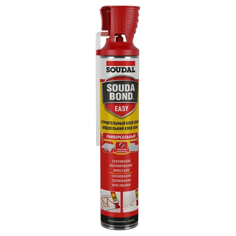 Піна-клей універсальна Soudal Soudabond EASY GG з аплікатором 750 мл Помаранчевий (000010000000802EVB)
