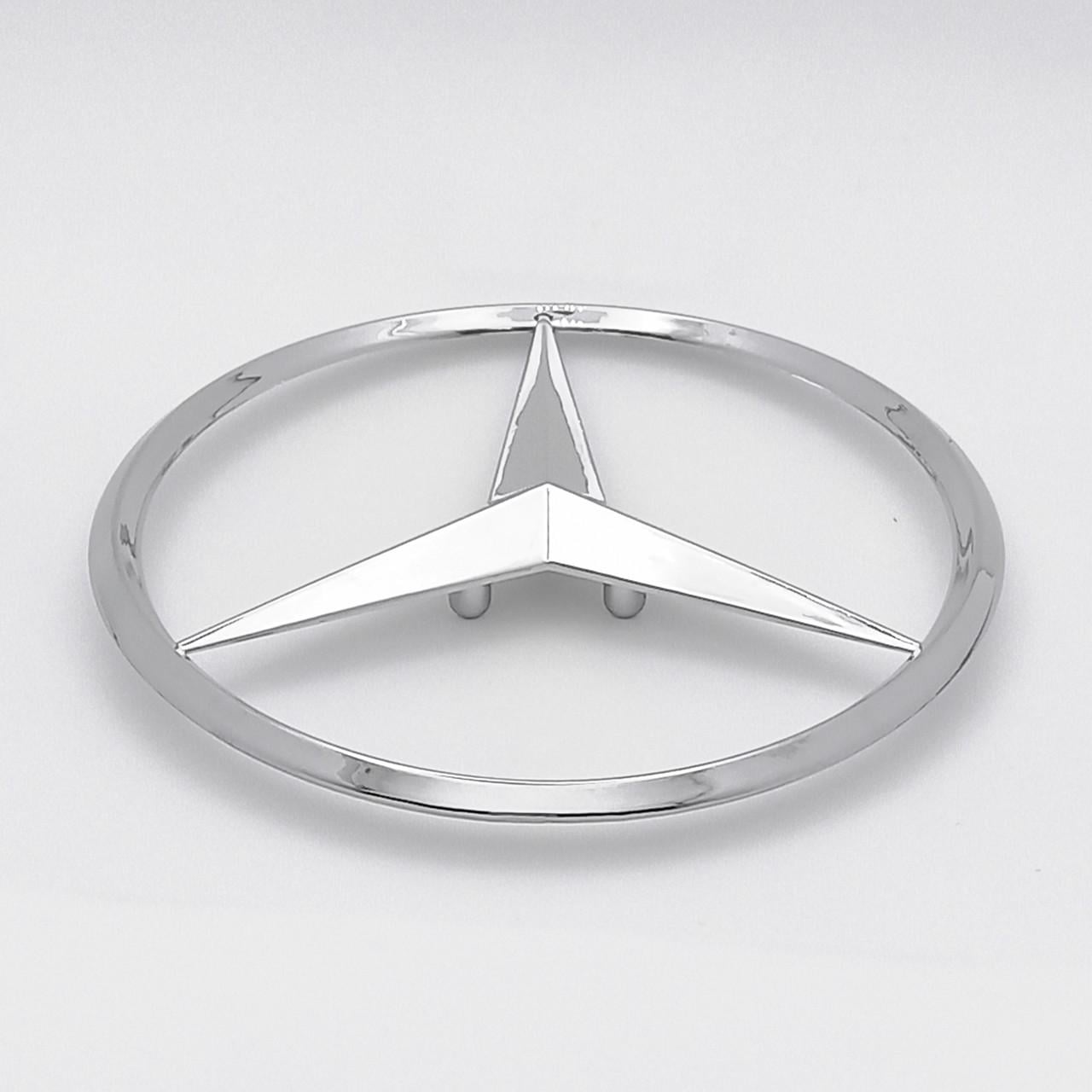 Емблема Mercedes 85х85 мм Хром (A221 758 00 58 OLD S W221)