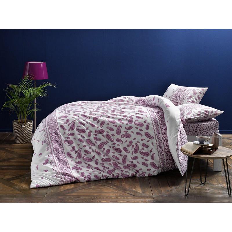 Постельное белье Tac Balin mor V02 евро Сиреневый (2000022173728)