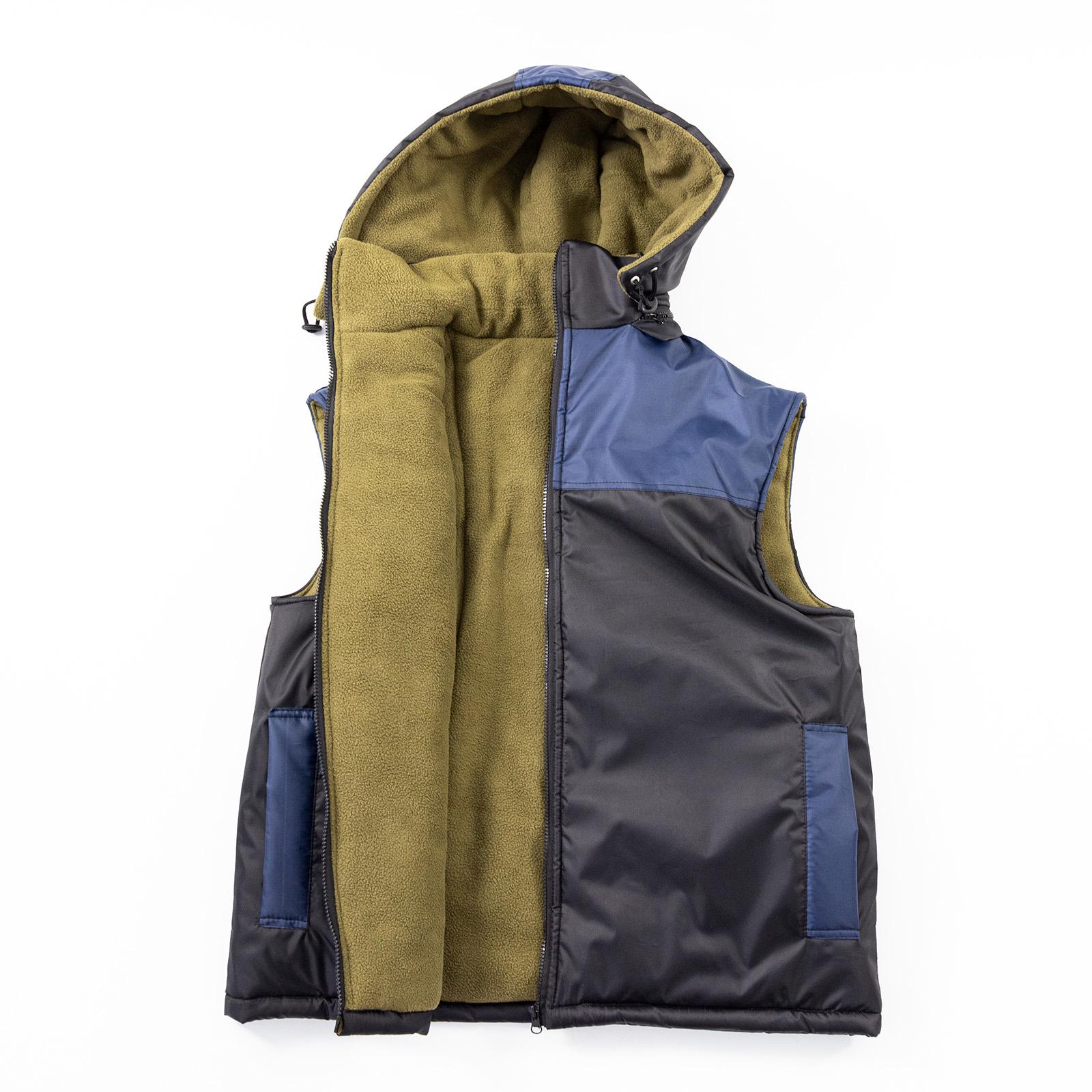 Флисовая жилетка с капюшоном Osport XXL Черно-синий (ty-0045) - фото 2