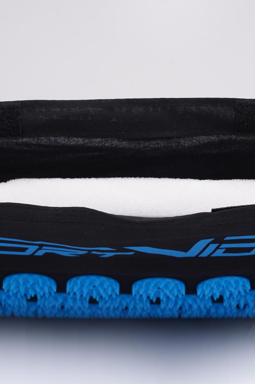Коврик акупунктурный с валиком SportVida Аппликатор Кузнецова 66x40 см SV-HK0407 Black/Blue (2375564266) - фото 4