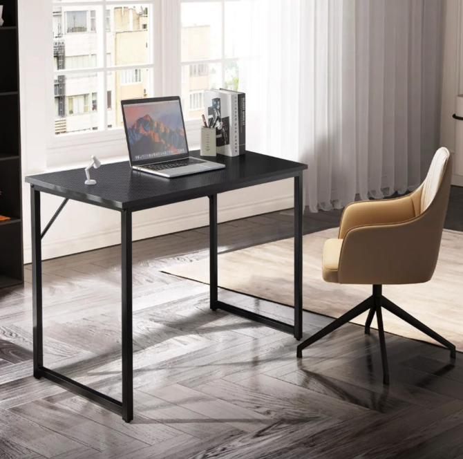 Письменный стол Costway Homart со стальным каркасом Черный (4806) - фото 4 Письменный стол Costway Homart со стальным каркасом Черный (4806) - фото 4