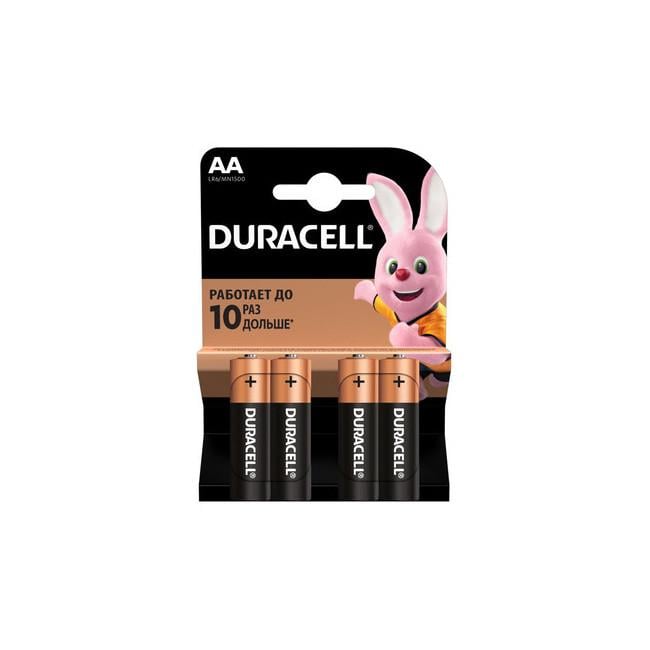 Батарейки Duracell пальчикові Duracell Lr06 1,5v АА 4 шт. (iz13442)