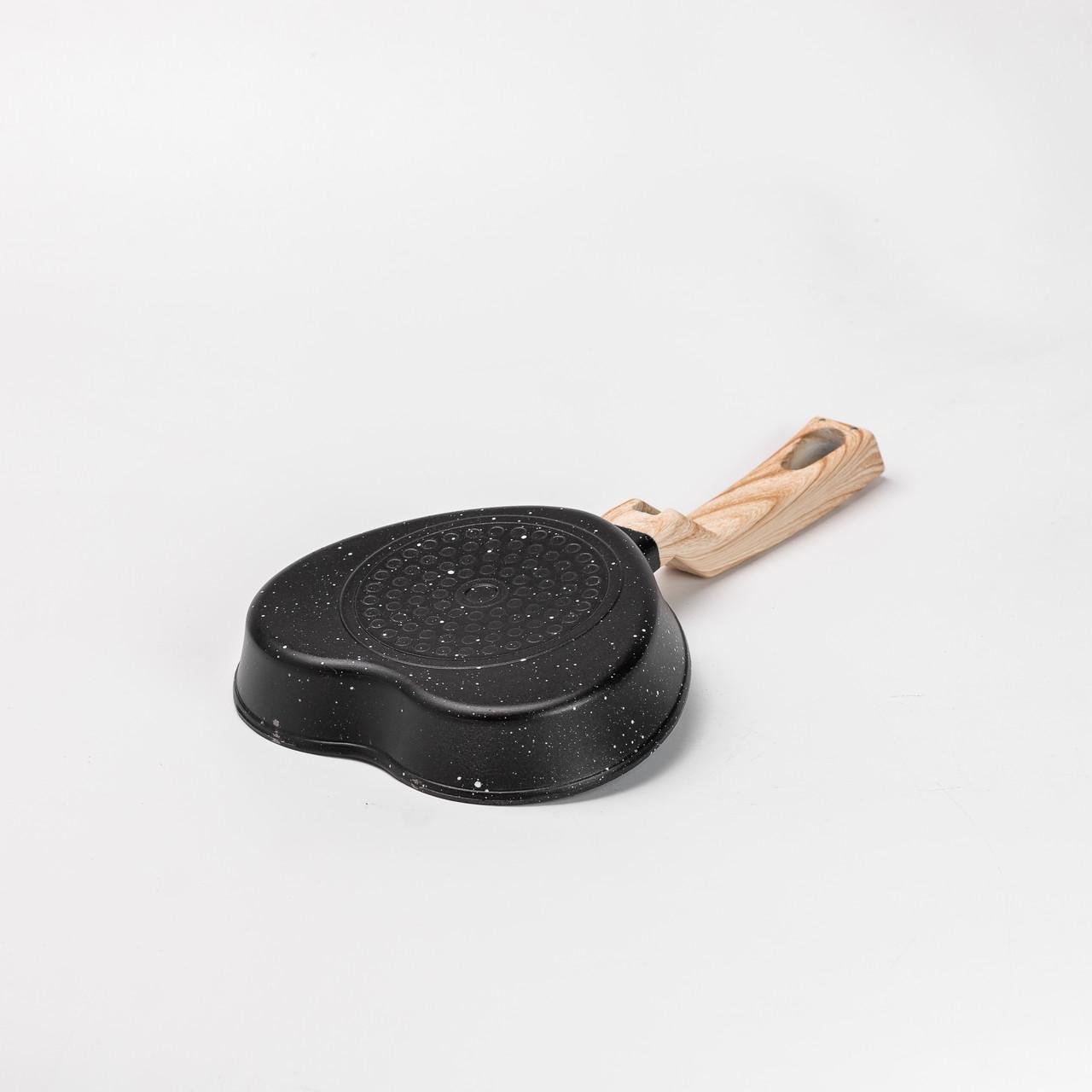 Сковорода в виде сердца с антипригарным покрытием 400 мл Черный - фото 5