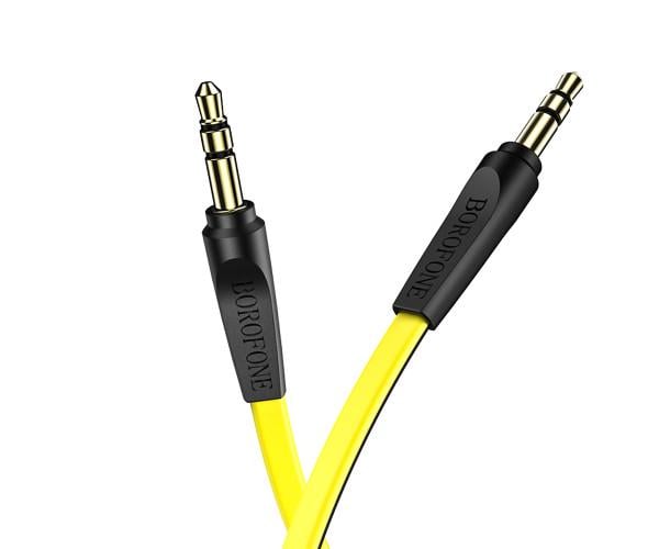 Кабель Borofone BL6 AUX male-AUX male 3,5 мм 1 м Black/Yellow