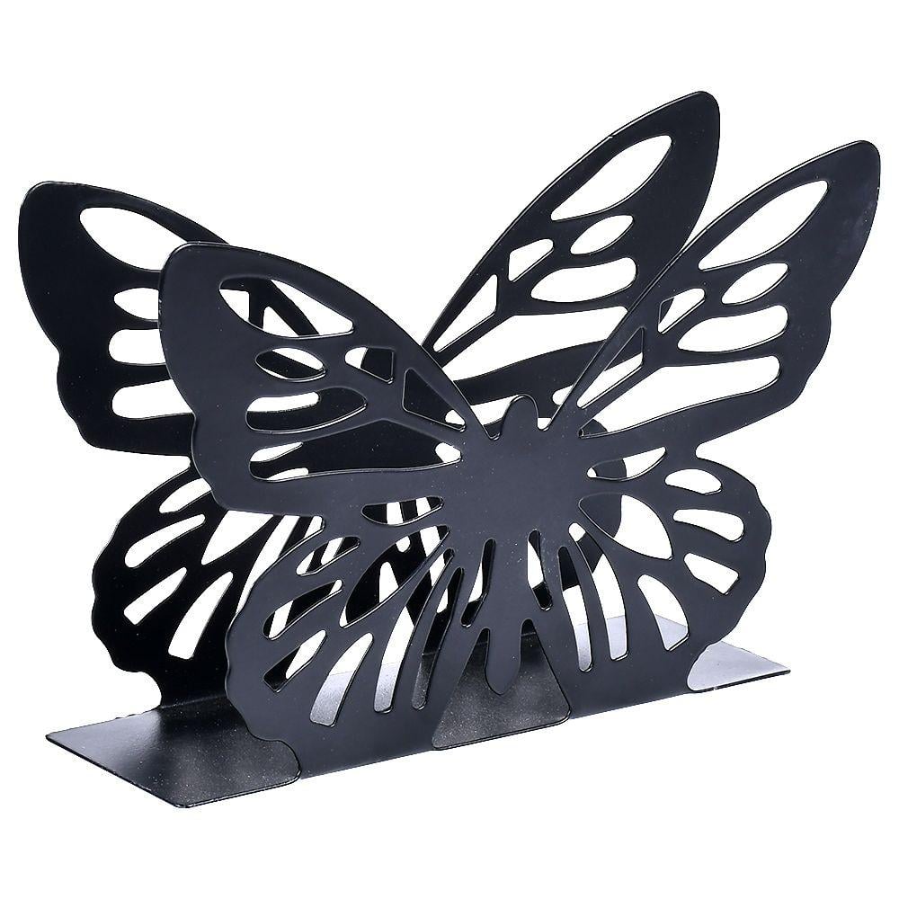 Серветниця Stenson Butterfly металева Black (35890606)