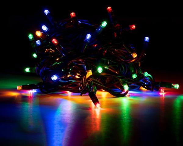 Электрогирлянда Novogod'ko уличная 65 ламп IP65 12,25 м Зеленый многоцветный провод (801191)