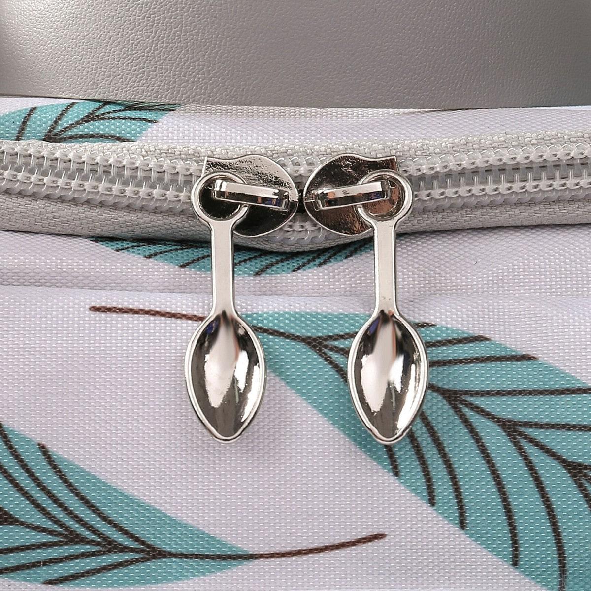 Ланч-бокс прямоугольный с прозрачным карманом Бело-зеленый - фото 3 Ланч-бокс прямоугольный с прозрачным карманом Бело-зеленый - фото 3