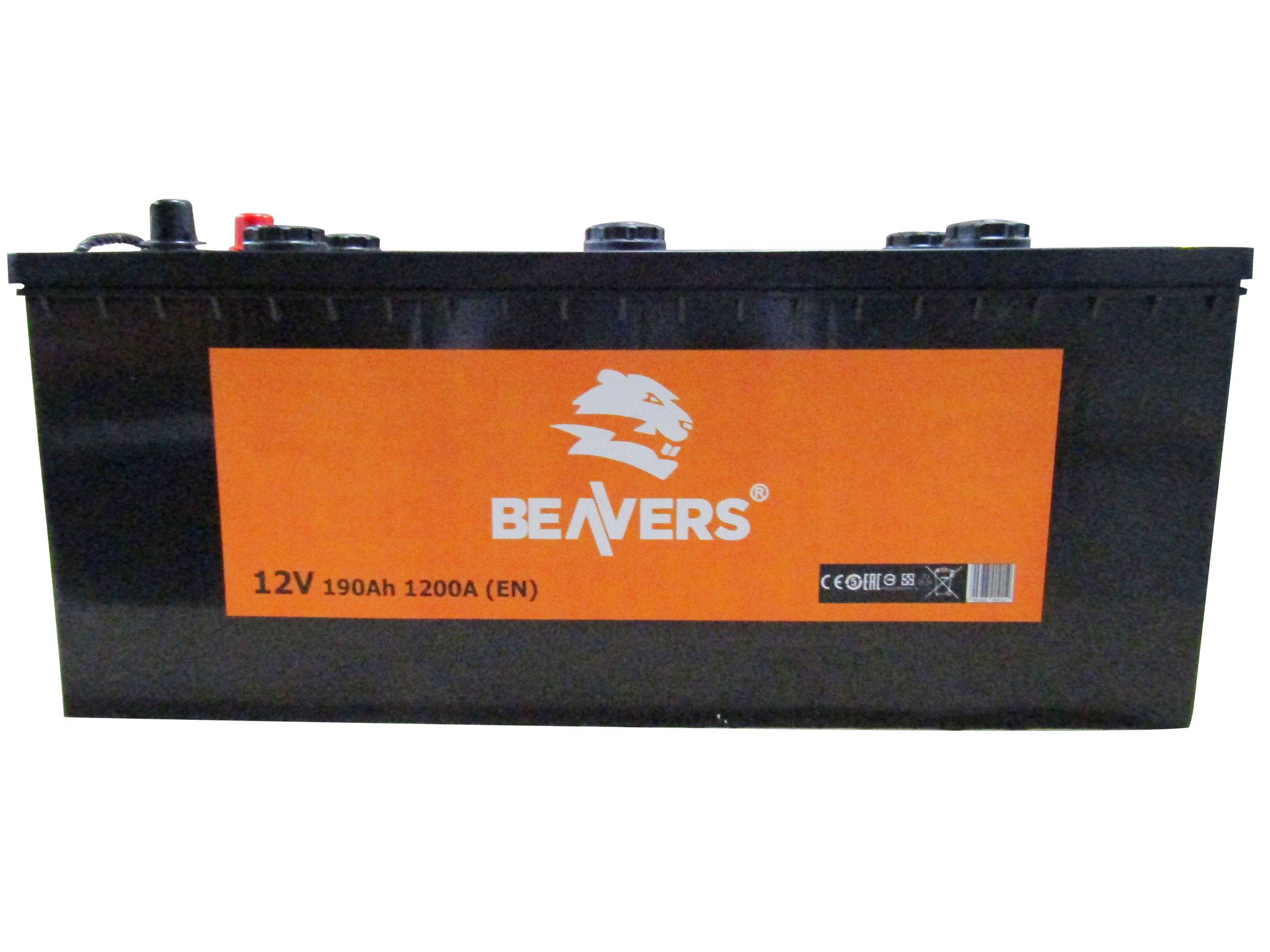 Аккумулятор BEAVERS 6СТ-190 L+ 1200А - фото 4