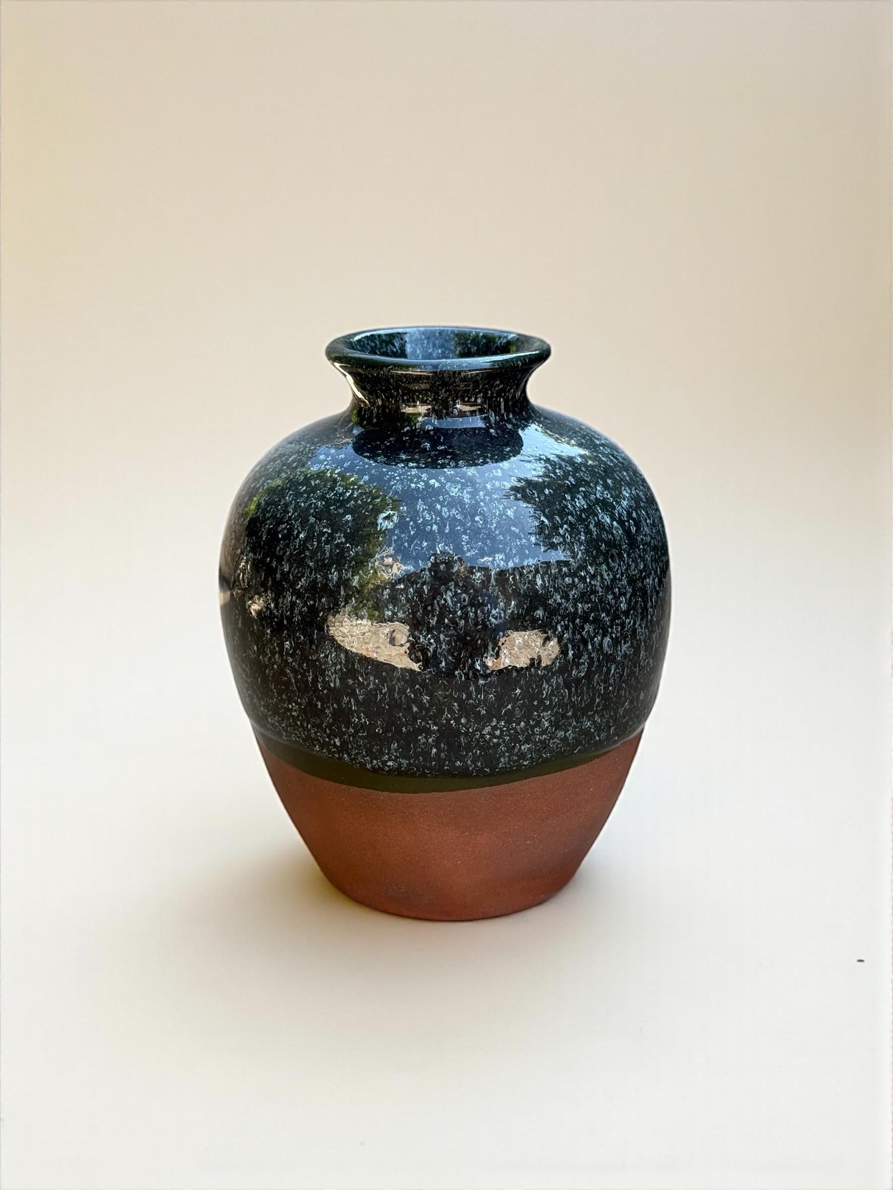 Ваза круглая ручной работы Зеленый (28833740)