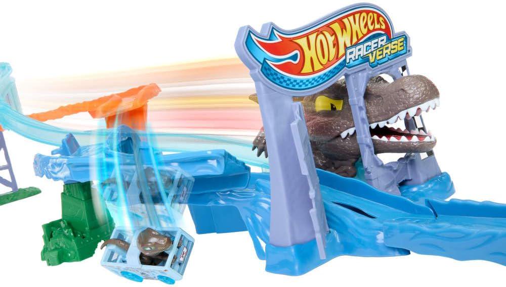 Игровой набор Хот Вилс Hot Wheels Jurassic World Velociraptor Vehicle Track Set (423698563) - фото 3 Игровой набор Хот Вилс Hot Wheels Jurassic World Velociraptor Vehicle Track Set (423698563) - фото 3