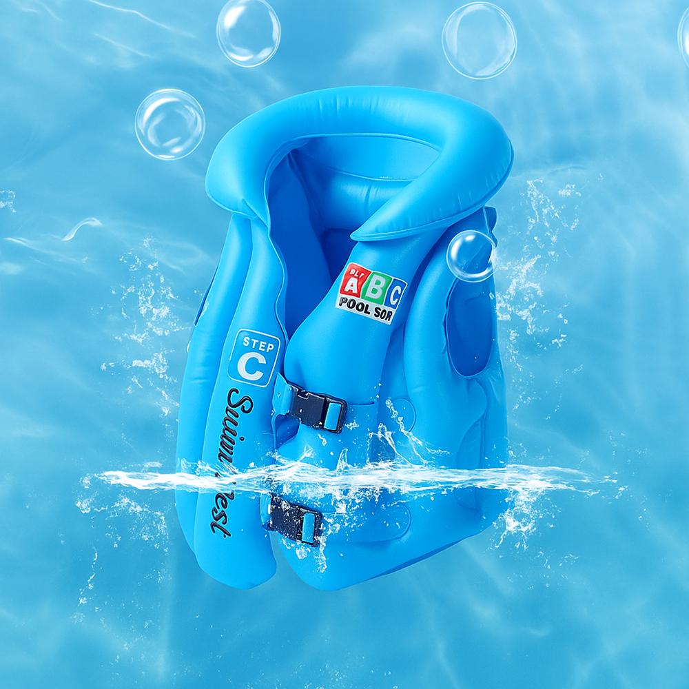 Надувний жилет для плавання для дітей Wave 45 см Блакитний (52-бла-BT-6525-M) - фото 4 Надувний жилет для плавання для дітей Wave 45 см Блакитний (52-бла-BT-6525-M) - фото 4