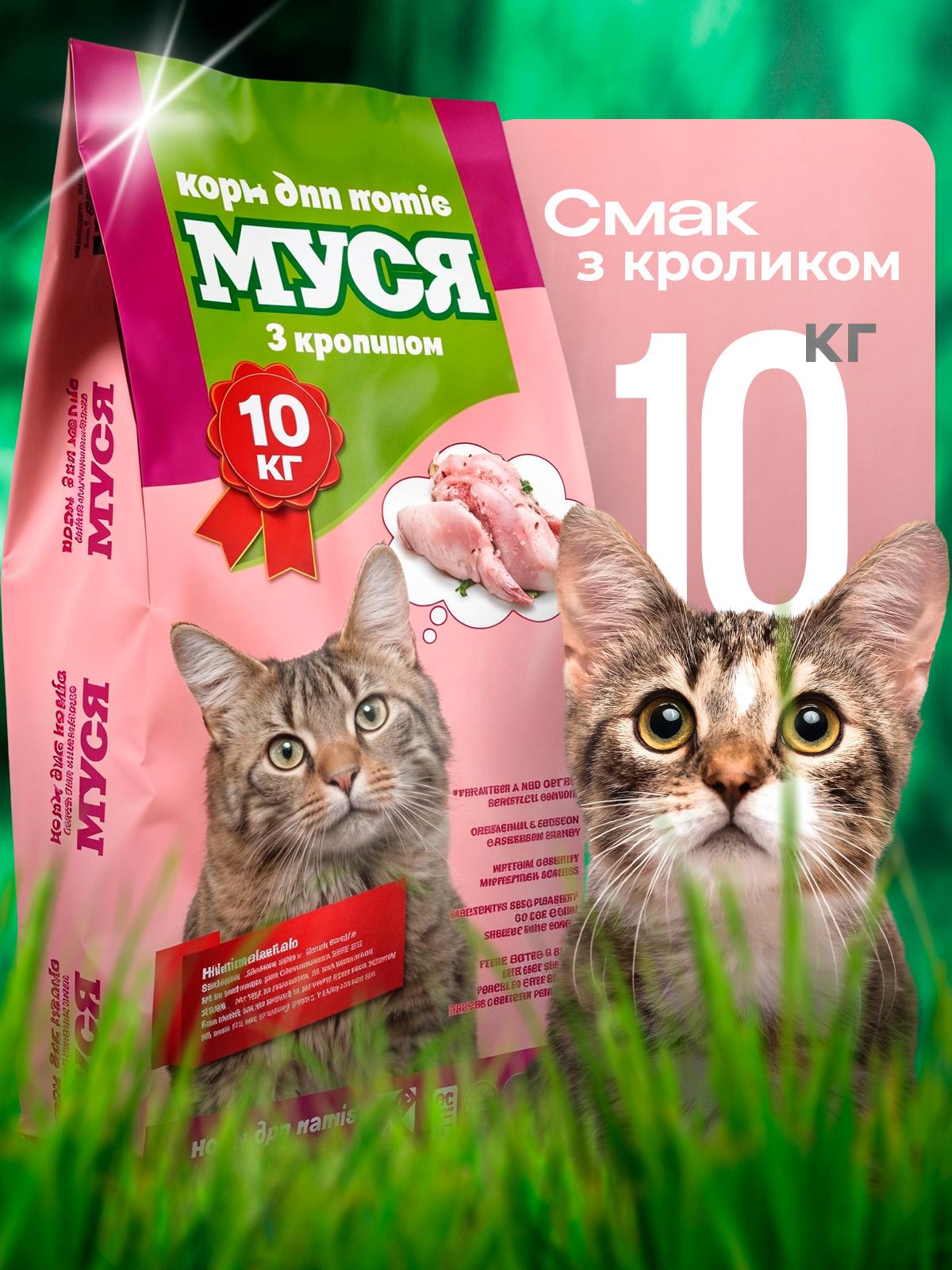 Корм сухий для котів Муся зі смаком яловичини 10 кг (340778314) - фото 2 Корм сухий для котів Муся зі смаком яловичини 10 кг (340778314) - фото 2