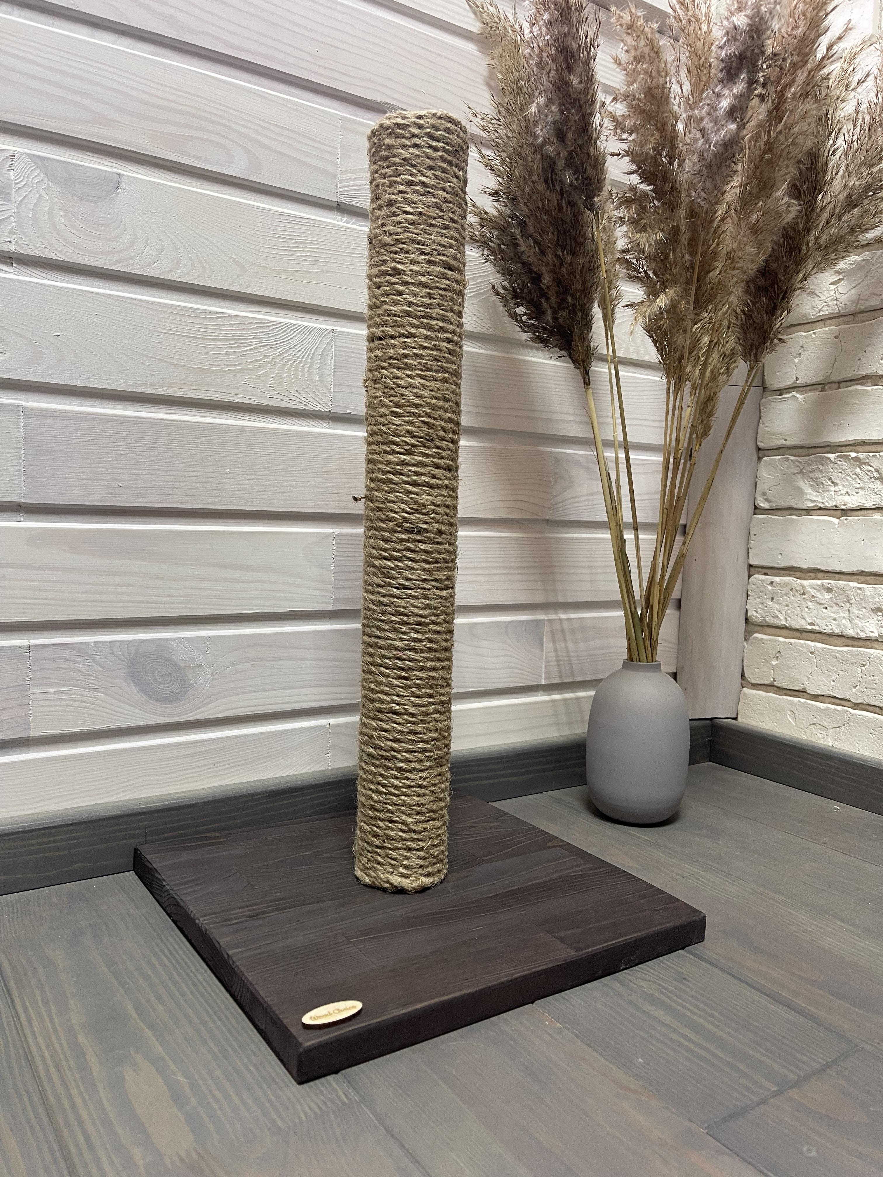 Когтеточка для кошек деревянная 30х30х55 Коричневый (112) - фото 2