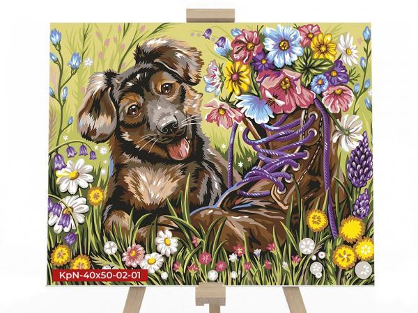 Картина по номерам Danko Toys №1 Щенок 40х50 см серия 2 (KpN-40x50-02-01) Картина по номерам Danko Toys №1 Щенок 40х50 см серия 2 (KpN-40x50-02-01)