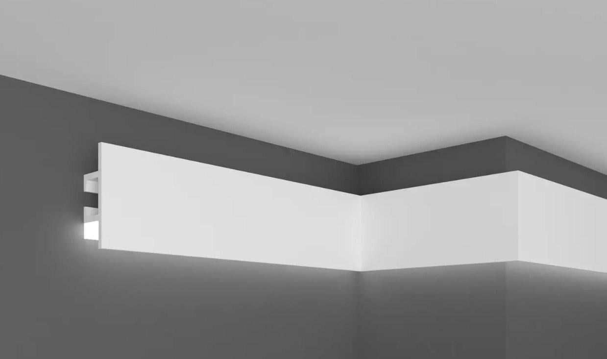 Карниз для скрытого освещения Grand decor KH 907 LED 2,00 м Карниз для скрытого освещения Grand decor KH 907 LED 2,00 м