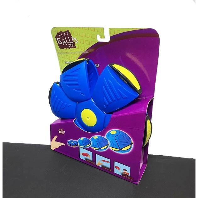 М'ячик-трансформер літаючий Flat Ball Disc НЛО Фрісбі з LED підсвічуванням для дітей Синій (25206155) - фото 11 М'ячик-трансформер літаючий Flat Ball Disc НЛО Фрісбі з LED підсвічуванням для дітей Синій (25206155) - фото 11