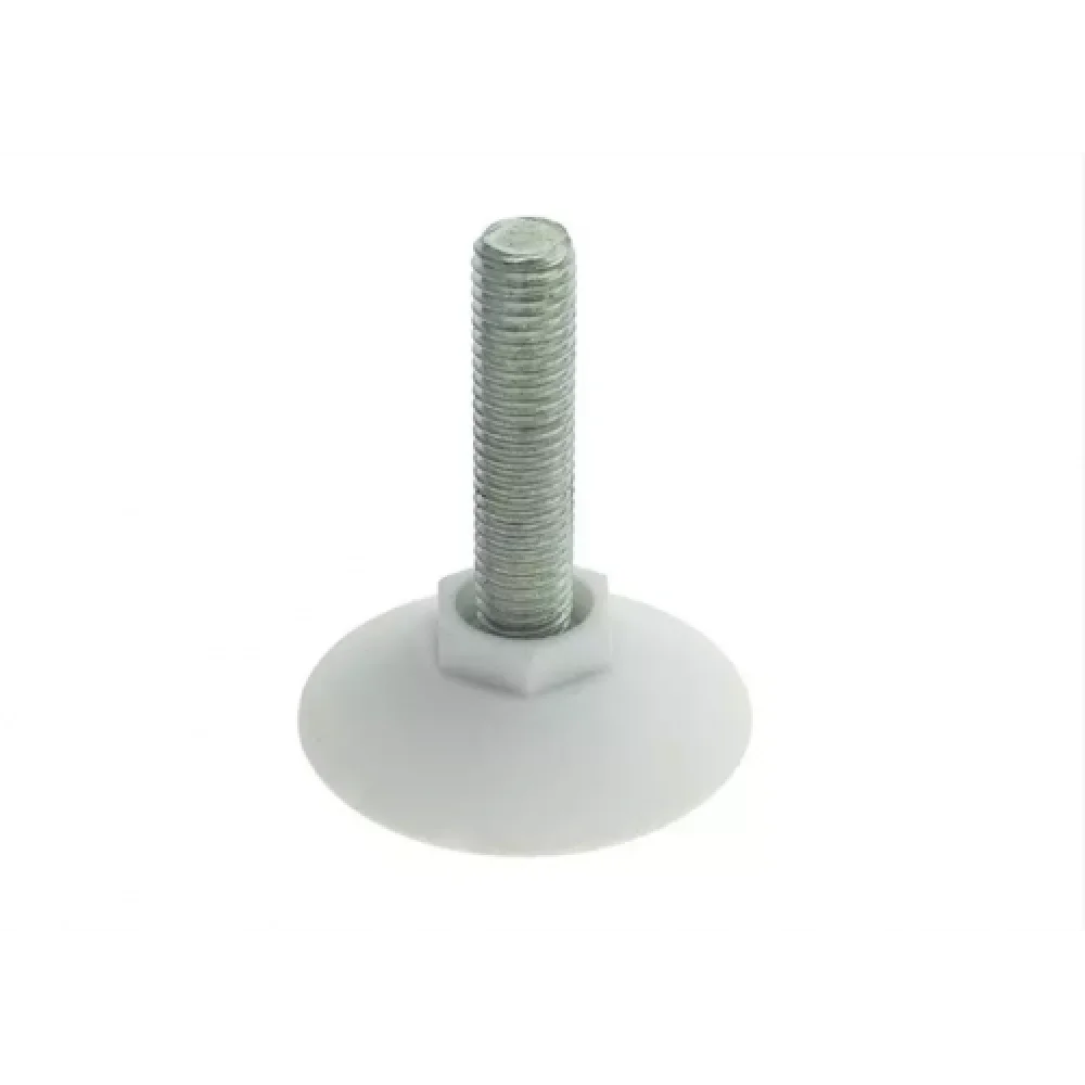 Меблева ніжка-опора Sigma регульована з різьбленням М10 мм 55 мм Білий (MO0204)