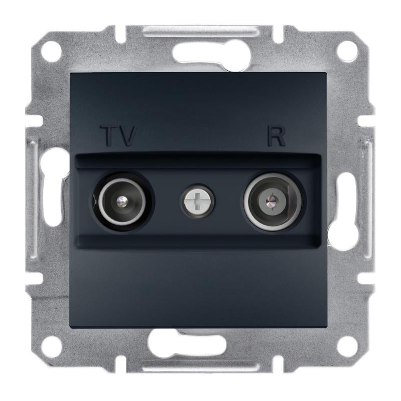 Розетка конечная Schneider Electric Asfora TV/R ABS Антрацит (EPH3300171)