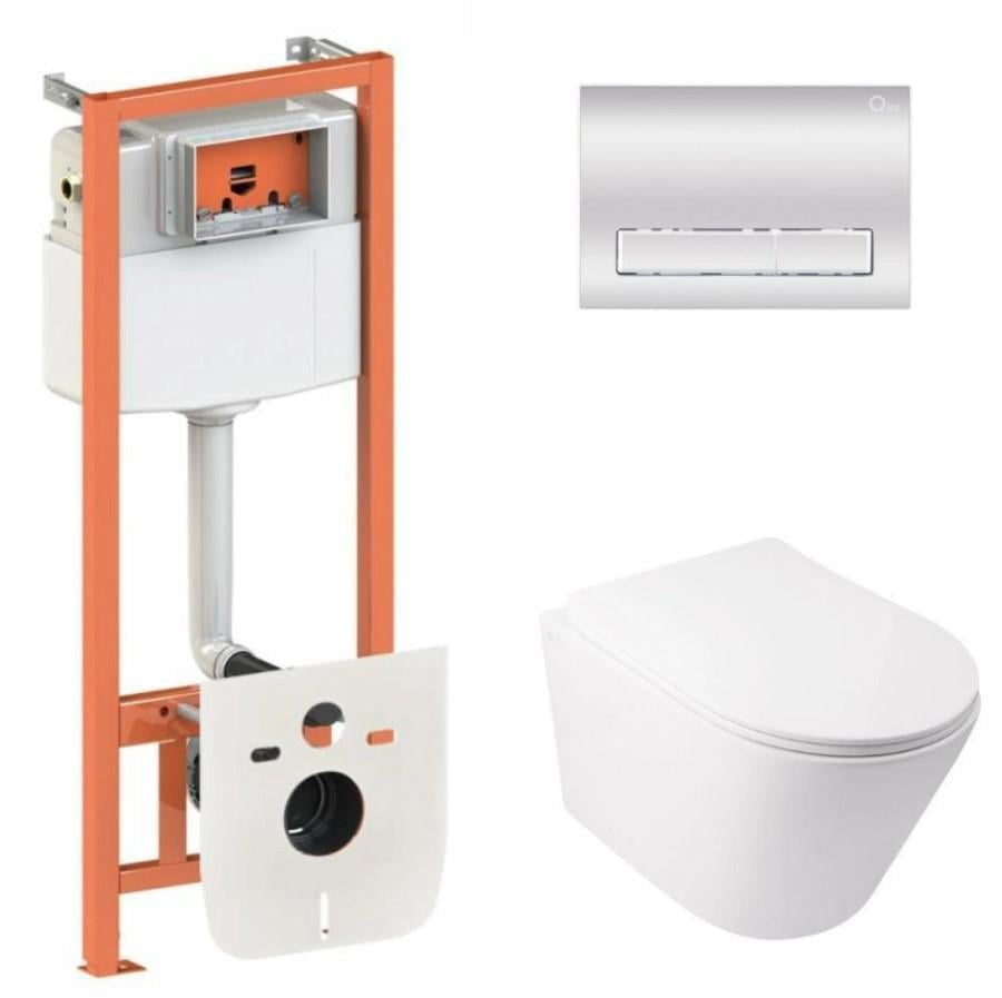 Комплект для ванной комнаты Qtap Nest 4в1 подвесной унитаз Swan Ultra Quiet 485x360x320 мм и установка QT16335179W45154 (66335) Комплект для ванной комнаты Qtap Nest 4в1 подвесной унитаз Swan Ultra Quiet 485x360x320 мм и установка QT16335179W45154 (66335)