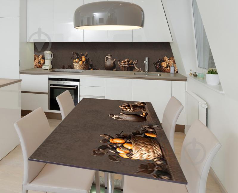 Наклейка 3Д виниловая на стол Zatarga «Фруктовая сепия» 650х1200 мм (Z183456/1st)