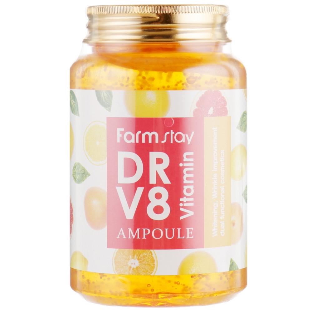 Сироватка для обличчя Farmstay Dr.V8 Vitamin Ampoule з вітамінним комплексом 250 мл (1130616334) - фото 2