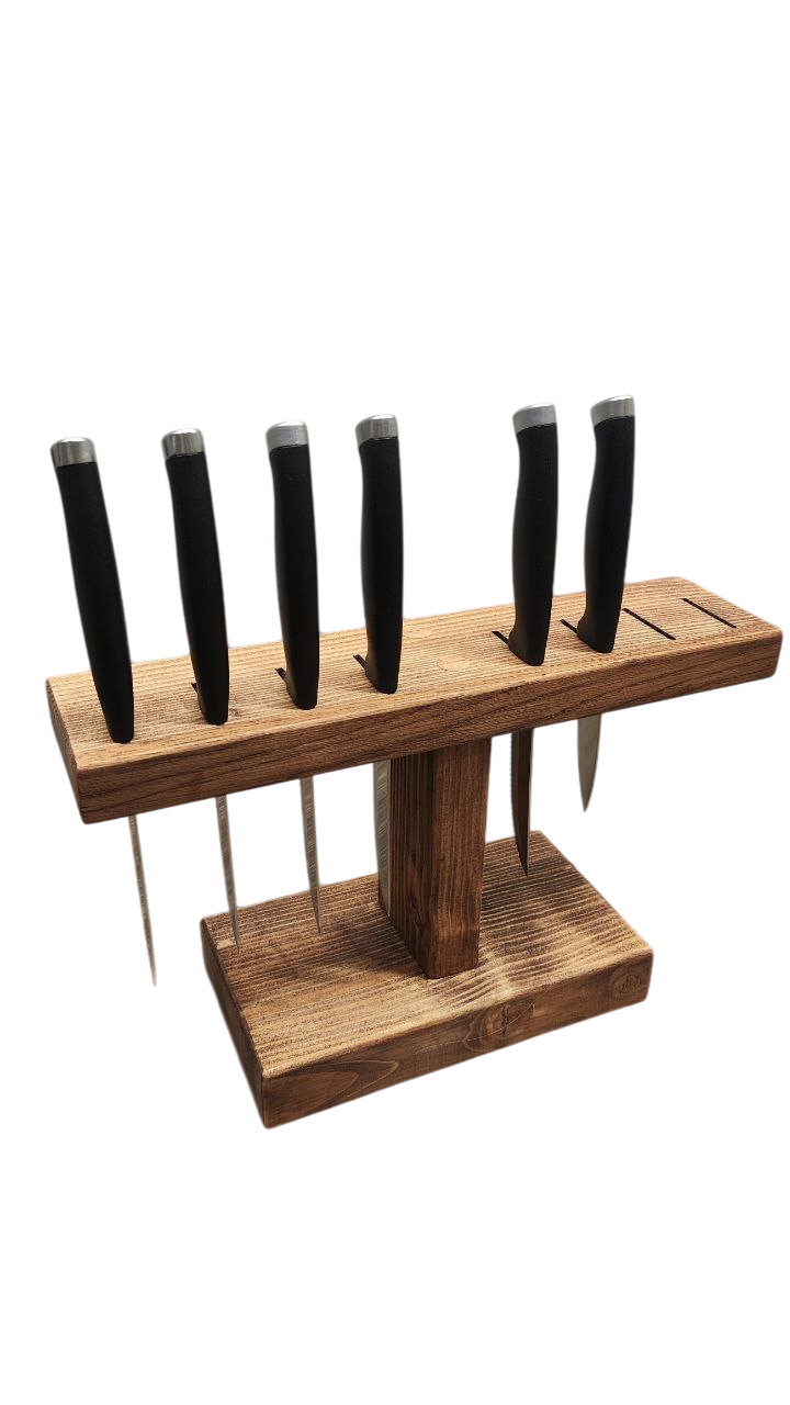 Подставка деревянная для 8-ми ножей 32х19х11 см Темное дерево (24972857) Подставка деревянная для 8-ми ножей 32х19х11 см Темное дерево (24972857)
