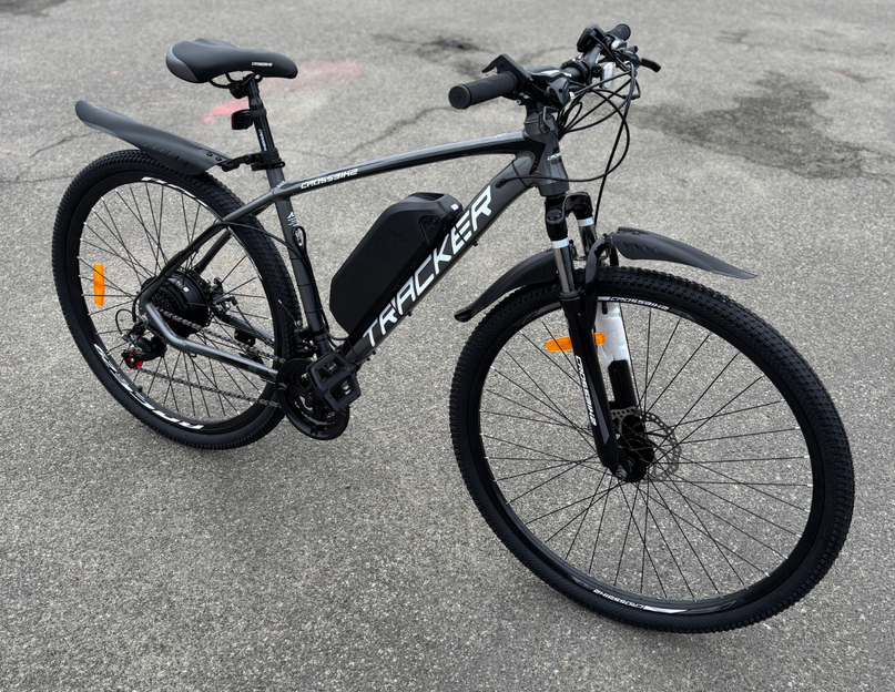 Велосипед с Е-комплектом Tracker 2025 Рама 18" 29" 500w 48v 13 Ah до 45 км запас хода дисплей LSD-1 PAS-ассистент Black/Grey