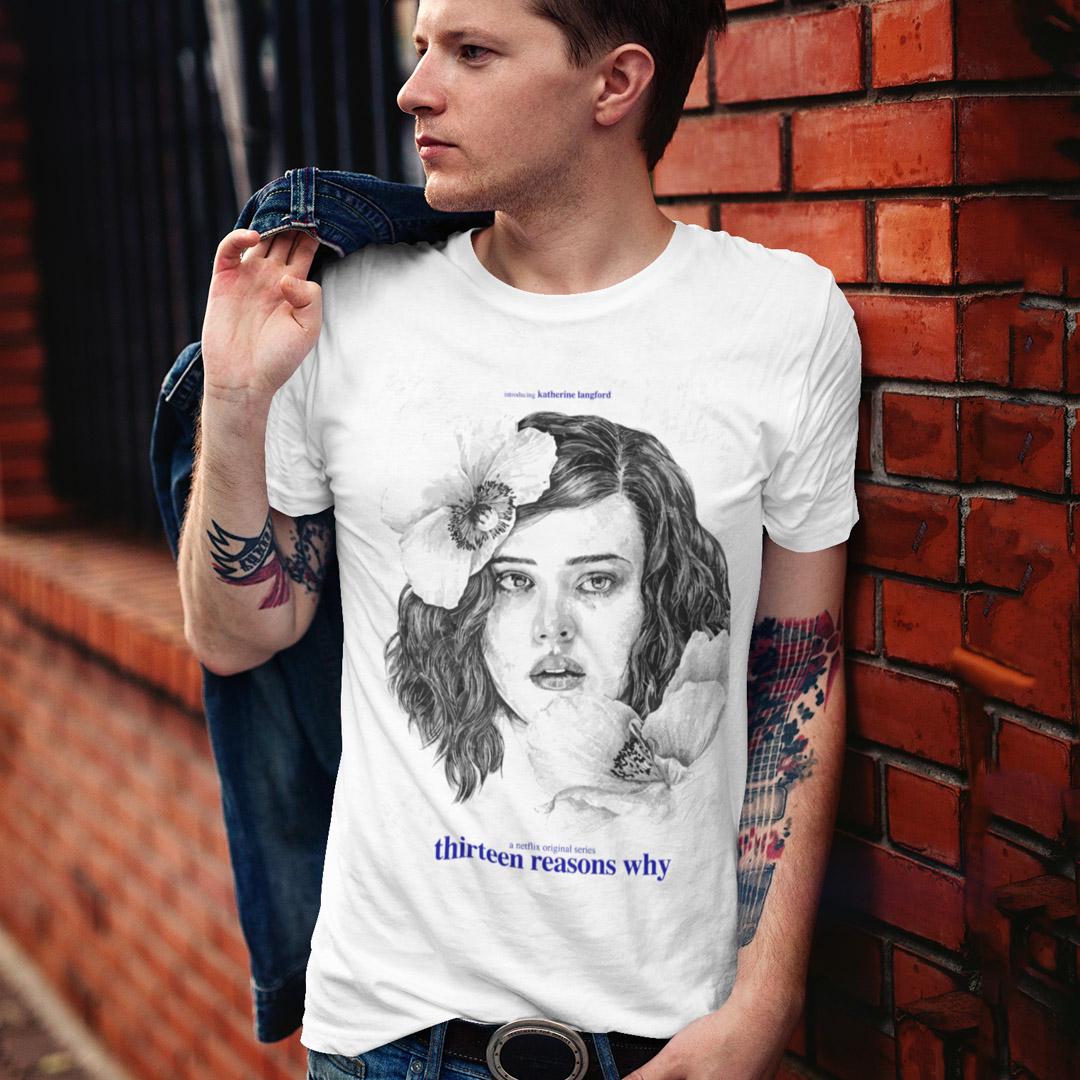 Футболка унисекс 13 Reasons Why Hannan Baker 2XL Белый (0000012895)